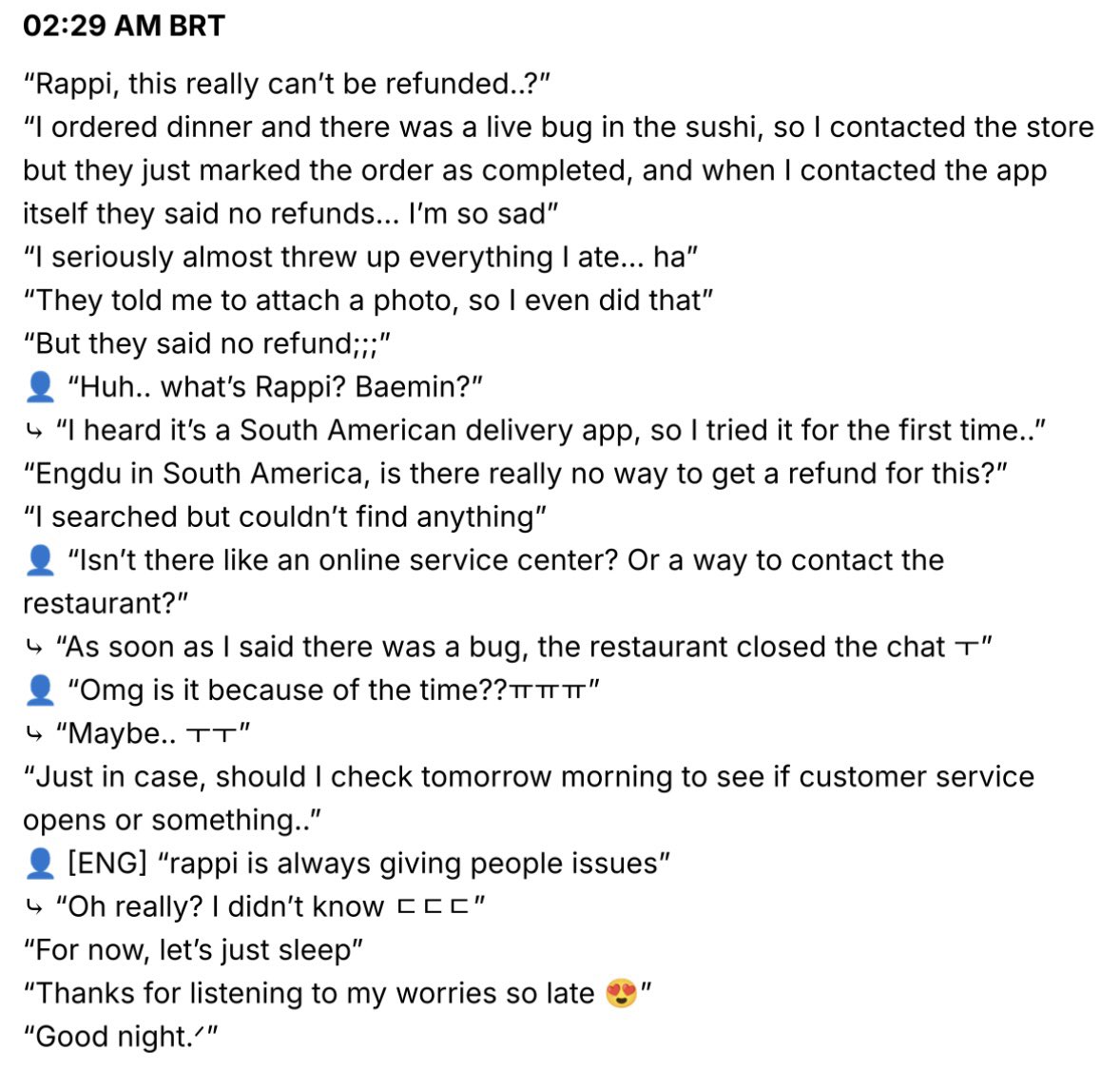 yvesupport's tweet photo. Yves via b+POP shares a frustrating experience with a food delivery app in Brazil https://t.co/iXUJ6Ct22X