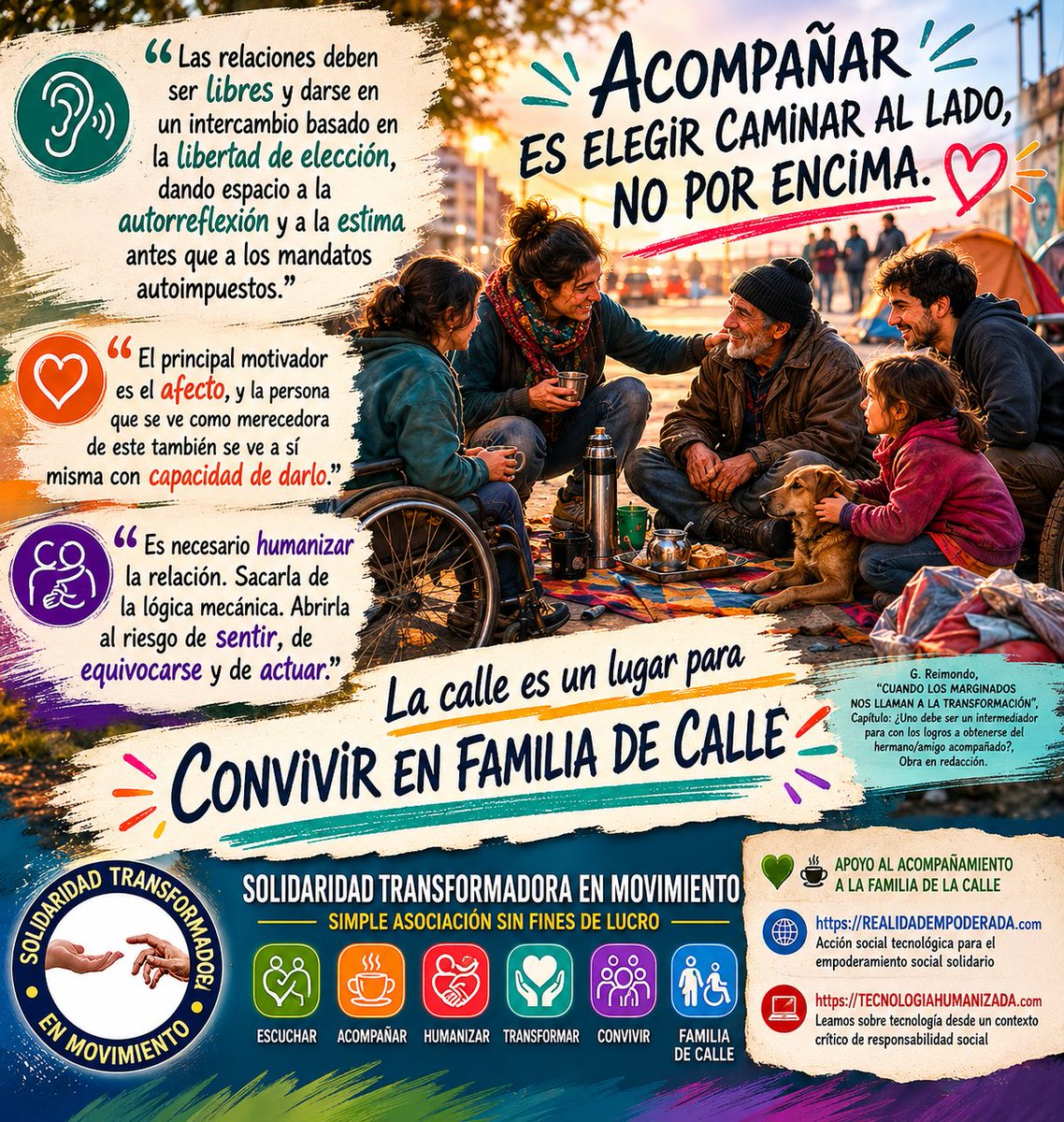 RealidadEmpode1's tweet photo. “CUANDO LOS MARGINADOS NOS LLAMAN A LA TRANSFORMACIÓN“ Capítulo: ¿Uno debe ser un intermediador para con los logros a obtenerse del hermano/amigo acompañado? Obra en redacción
#EscucharParaTransformar #TransformacionSocial #EmpoderamientoSocial #SituacionDeCalle https://t.co/6oNZWev3Zn