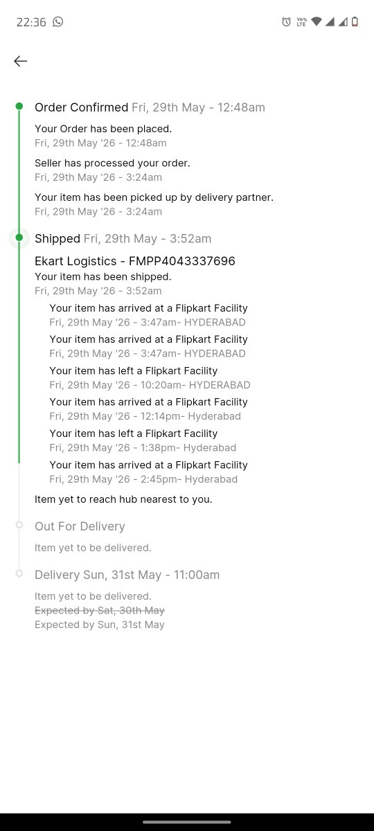 Govardhantweets's tweet photo. @flipkartsupport @Flipkart @jagograhakjago @Flipkart @FlipkartSupport Now you've CHANGED my delivery date without any notice or consent. This is not a delay — this is a breach of purchase terms. I have screenshots of both dates. This is going to @jagograhakjago and consumer court. #FlipkartFail #ConsumerRights https://t.co/PeMk9n39Be