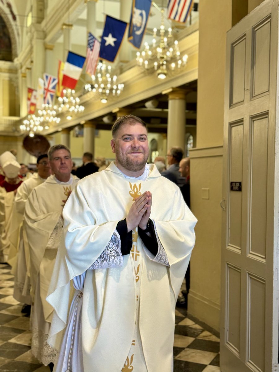 ArchRUMMEL's tweet photo. The Church and our Raider family rejoice! 

Fr. Brett Barrios ‘07 and Fr. Will Sigl ‘84 were ordained to the Priesthood of Jesus Christ for the Archdiocese of New Orleans this morning! 

Fr. Brett will be assigned as parochial vicar at St. Angela Merici, and Fr. Will will be assigned as parochial vicar at St. Philip Neri. We pray for fidelity to Christ in their priesthood and for an increase of vocations.

#RummelAlumni
