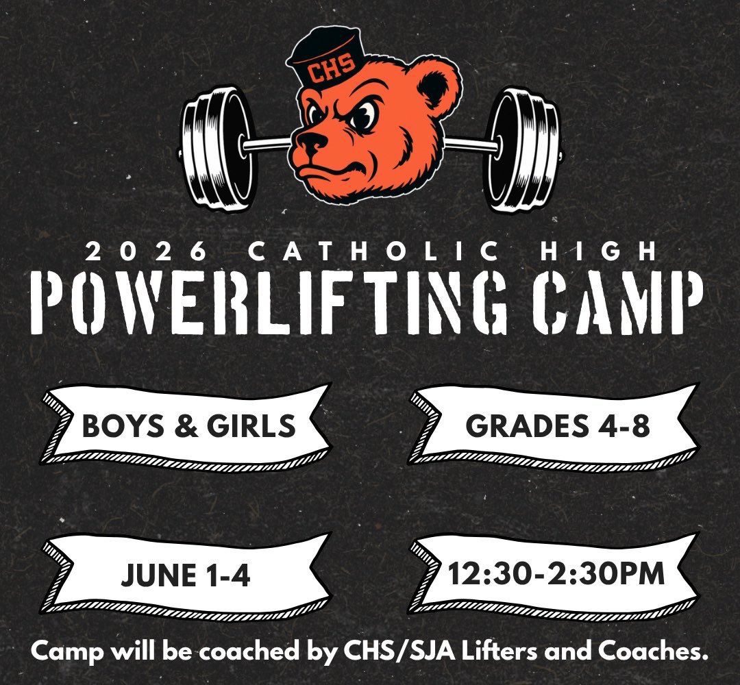 CurDogPower's tweet photo. 𝙋𝙤𝙬𝙚𝙧𝙡𝙞𝙛𝙩𝙞𝙣𝙜 𝘾𝙖𝙢𝙥.

We invite all Boys &amp; Girls 4th-8th grade to sign up for this year’s CHS powerlifting camp! 

This camp will be run by CHS/SJA Powerlifting Athletes and Coaches. 

Sign up link for Powerlifting Camp 6001: 
https://t.co/1LO0sukdpe https://t.co/PulCj82flV
