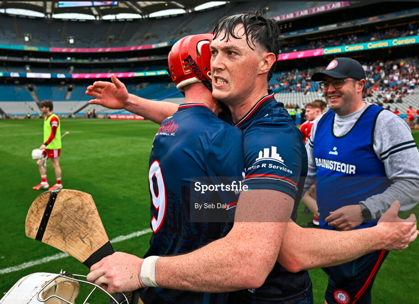 StJosephsDBGAA's tweet photo. Heartiest congratulations to Cian Barron today. Cian scored the decisive goal as New York claimed the Nicky Rackard Cup in Croke Park. Hopefully not the last time Cian will grace HQ! @StJosephsDBGAA https://t.co/g0ap0LSaFN