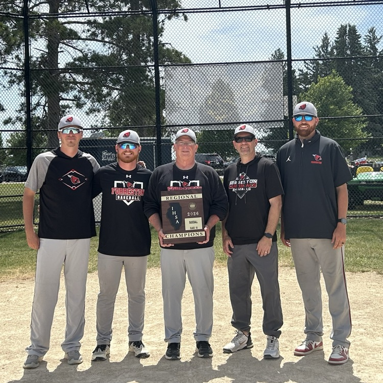 Forrestville221's tweet photo. REGIONAL CHAMPS!!

The Birds fly high with a 22-2 victory over the South Beloit Sobos. 

On to Sectionals!! Way to go Cards!! https://t.co/bqbL1MIhgZ