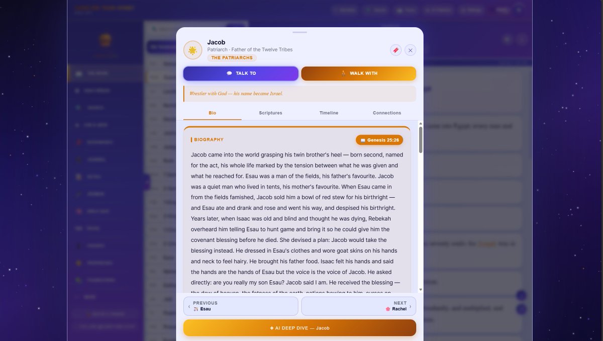 honeybibleapp's tweet photo. Update: Biblical Names Highlighted In The Word. 

I have 208 "figures" with profile cards. If any biblical figure has a profile card their name will be highlighted. You can click their name, and a profile card will appear right there from the bible. 

How cool is this!!!!! https://t.co/fNHpQ4rKvO