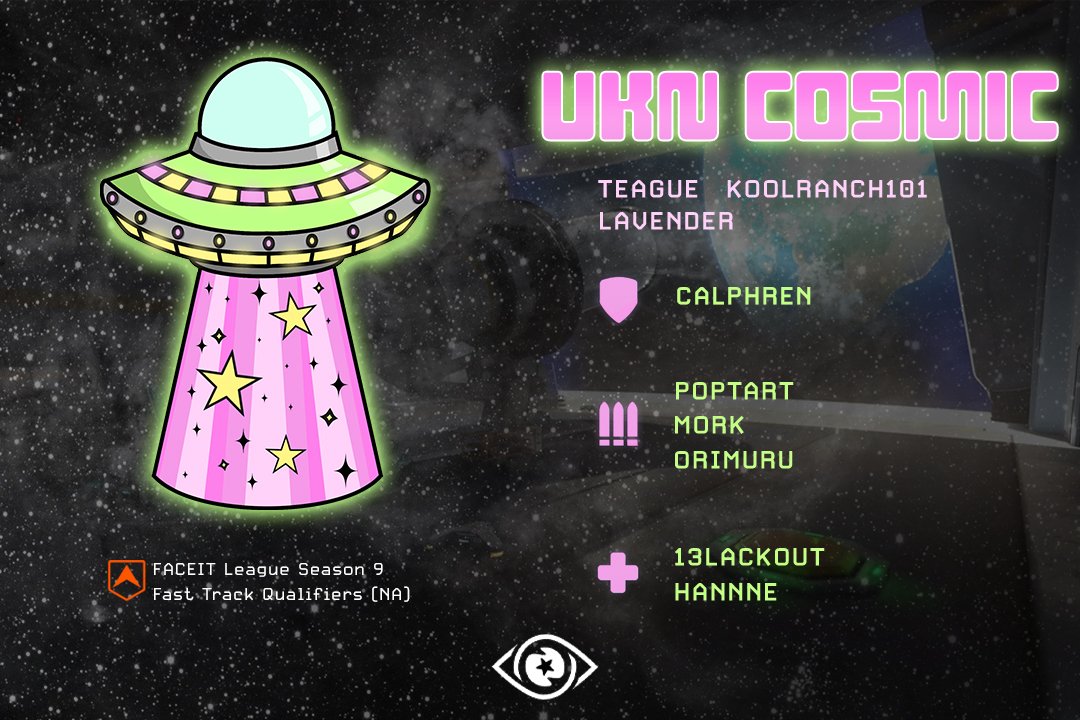 UKNEsports_'s tweet photo. UKN Cosmic is doing Faceit Fast Track Qualifiers!

🚀🚀🚀🌟🌟🌟🚀🚀🚀🌌🌌🌌🌝 https://t.co/wIrCqi8BAf