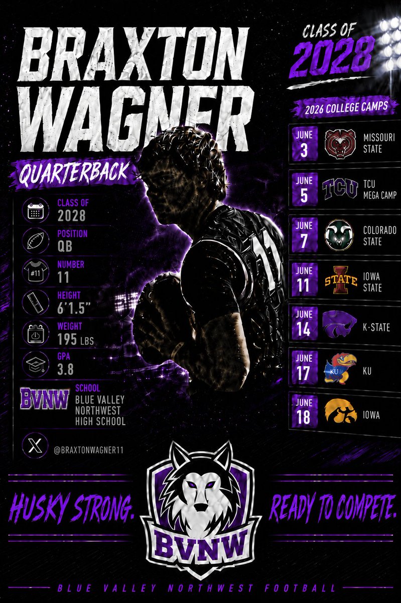 BraxtonWagner11's tweet photo. Locked in for June! Excited to get out in front of coaches this summer and compete with some of the best. 
@jeremycrabtree @ElevateRecruits @AllenTrieu @247Sports @Rivals @TheUCReport @The_RyanWallace @sixstarfootball @PrepRedzone https://t.co/s1u6s8aIEK