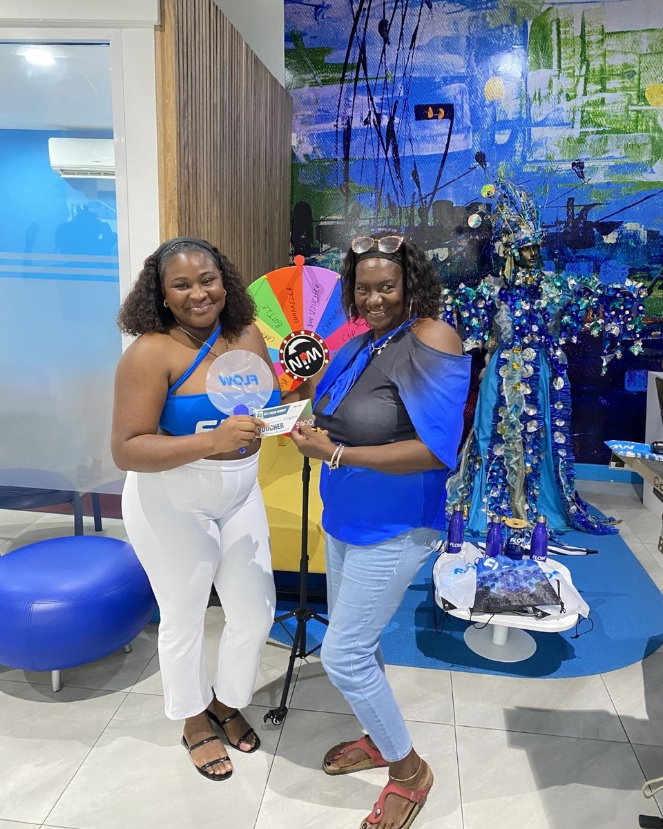FlowStLucia's tweet photo. Fete Friday at Flow JQ did not disappoint 😩🔥

From spins on the wheel and lucky winners to giveaways, surprises and plenty energy, customers came through and made it one to remember 💙

 Turn Up The Vybes. Stay tuned... we're just getting started.

#FlowSLU #FeteFriday https://t.co/ylYm6luJ0i