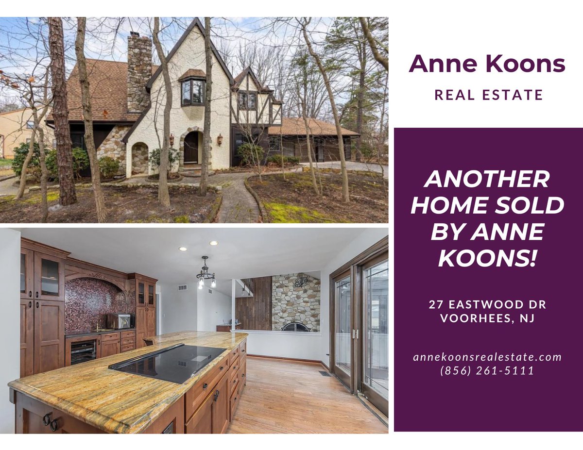 AnneKoons's tweet photo. Two more homes sold by Anne Koons.  There's a reason Anne is the only name you need to know in Real Estate.  Call Anne today at 856-261-5111 to let her help! https://t.co/rgHZGNN7HA