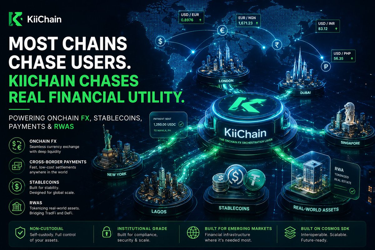 Martinoweb3's tweet photo. 1/ Most chains chase hype.
@KiiChainio is chasing something far more important: real financial utility.
#KiiChain #OnchainFX https://t.co/UgpqU2VBwq