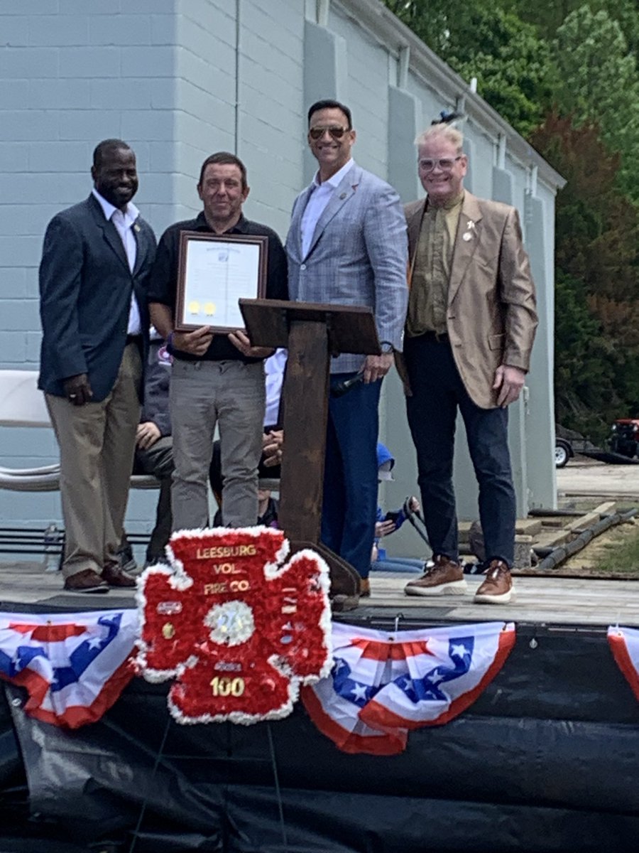 senatortesta's tweet photo. Today we celebrated the Leesburg Fire Department’s 100th Anniversary of Service. There was an overwhelming sense of pride &amp; community, celebrating a volunteer fire company that has an exemplary record of service above self.
Thank you to all of the generations who have served. https://t.co/cfWZi5YDbd