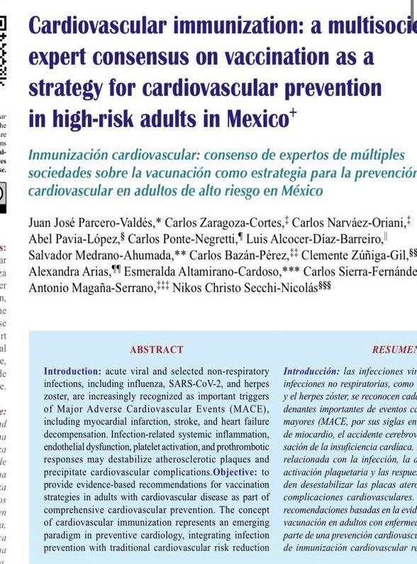 drsecchi's tweet photo. Importancia de la vacunación en adultos con comorbilidades y disminución de riesgo cardiovascular en el XIII Congreso Internacional de la AMPAC además de la presentación del Consenso.
https://t.co/IVRBcd5M4X
https://t.co/iIBIdcjYNO https://t.co/pVVLIZym52