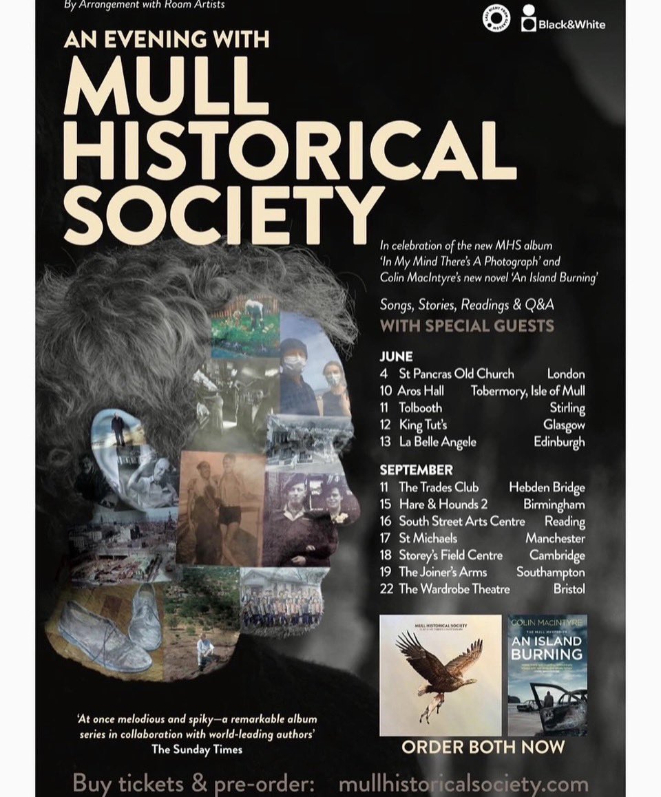 colinmacIntyre's tweet photo. This was the first time I ever saw ‘Mull Historical Society’ (the *original, real one) mentioned. It was their AGM of 2000 advertised in Tobermory Aros Hall #isleofmull — Within a week I’d reimagined them and written this song (songbook page included) and well the rest is… https://t.co/96wUMpLSEJ