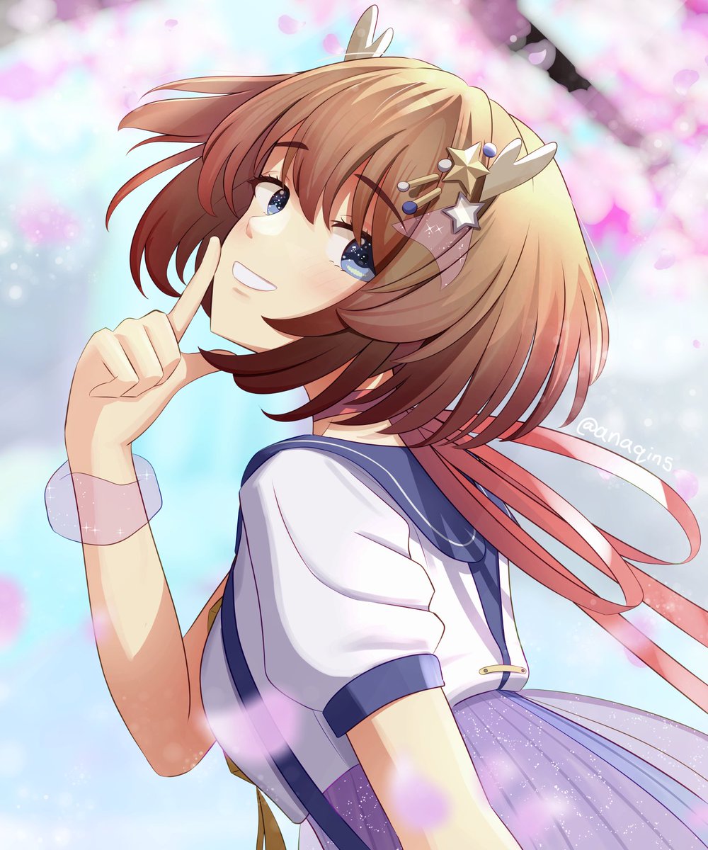 Anaqin5's tweet photo. 「ありがとう　あなたと出会えて」
#鹿乃の絵　＃鹿乃 https://t.co/SvkxTIYI9M