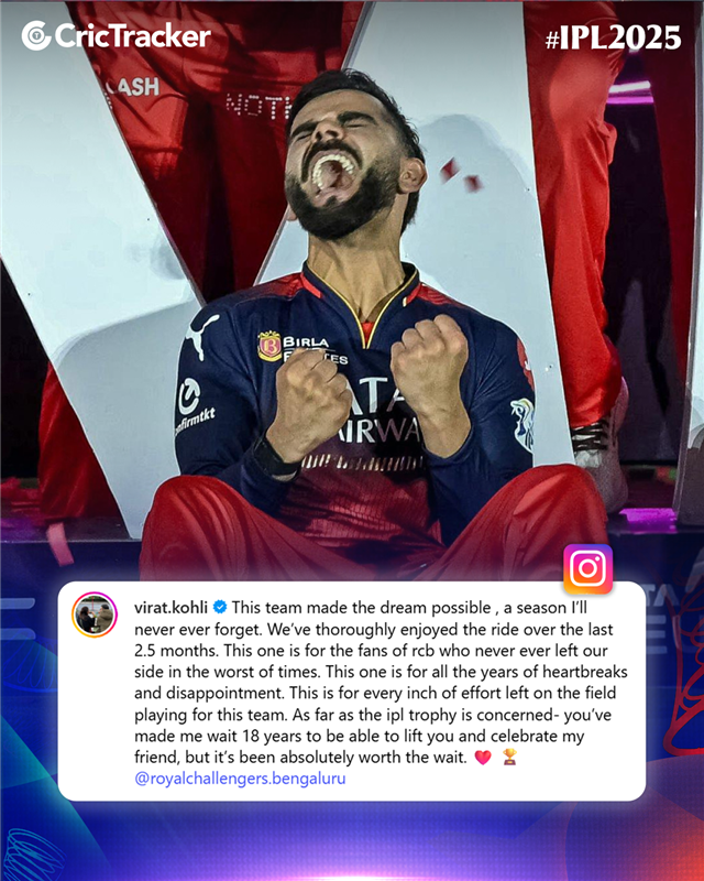 Cricketracker's tweet photo. One year ago, they shocked the world.

Now, they're back to defend what they earned.

#IPL2026 #RCBvGT #Final https://t.co/aphrb33IXd