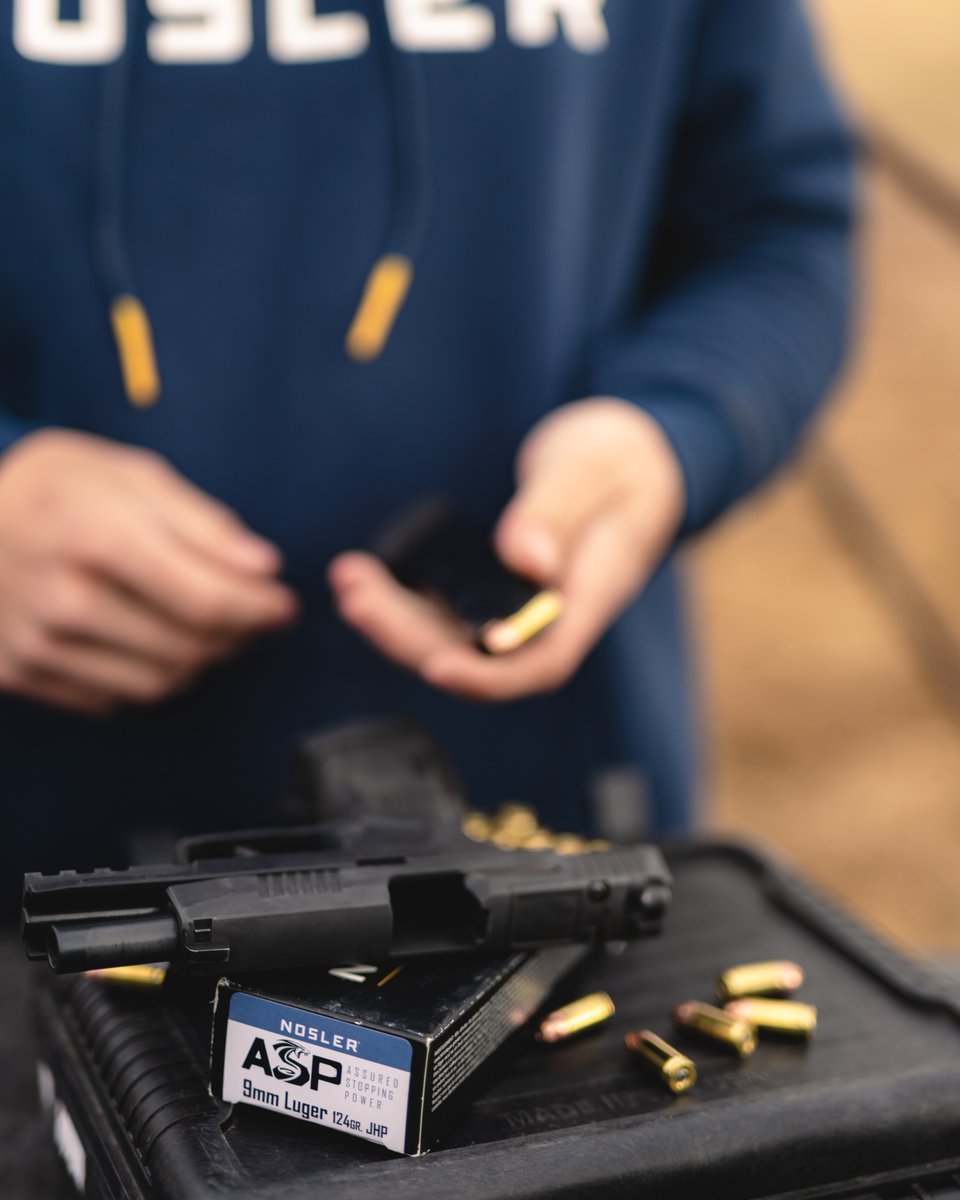 NoslerInc's tweet photo. Not all defense ammunition is created equal.

Nosler ASP (Assured Stopping Power) rounds are engineered for rapid expansion, controlled penetration, and reliable terminal performance when it matters most. Designed to transfer maximum energy on impact while minimizing over-penetration, ASP delivers the confidence you need in every shot.

Whether you’re carrying for personal defense, duty use, or protection in bear country, ASP ammunition is built to perform when seconds count.

#Nosler #ASPAmmo #AssuredStoppingPower #SelfDefenseAmmo #9mm