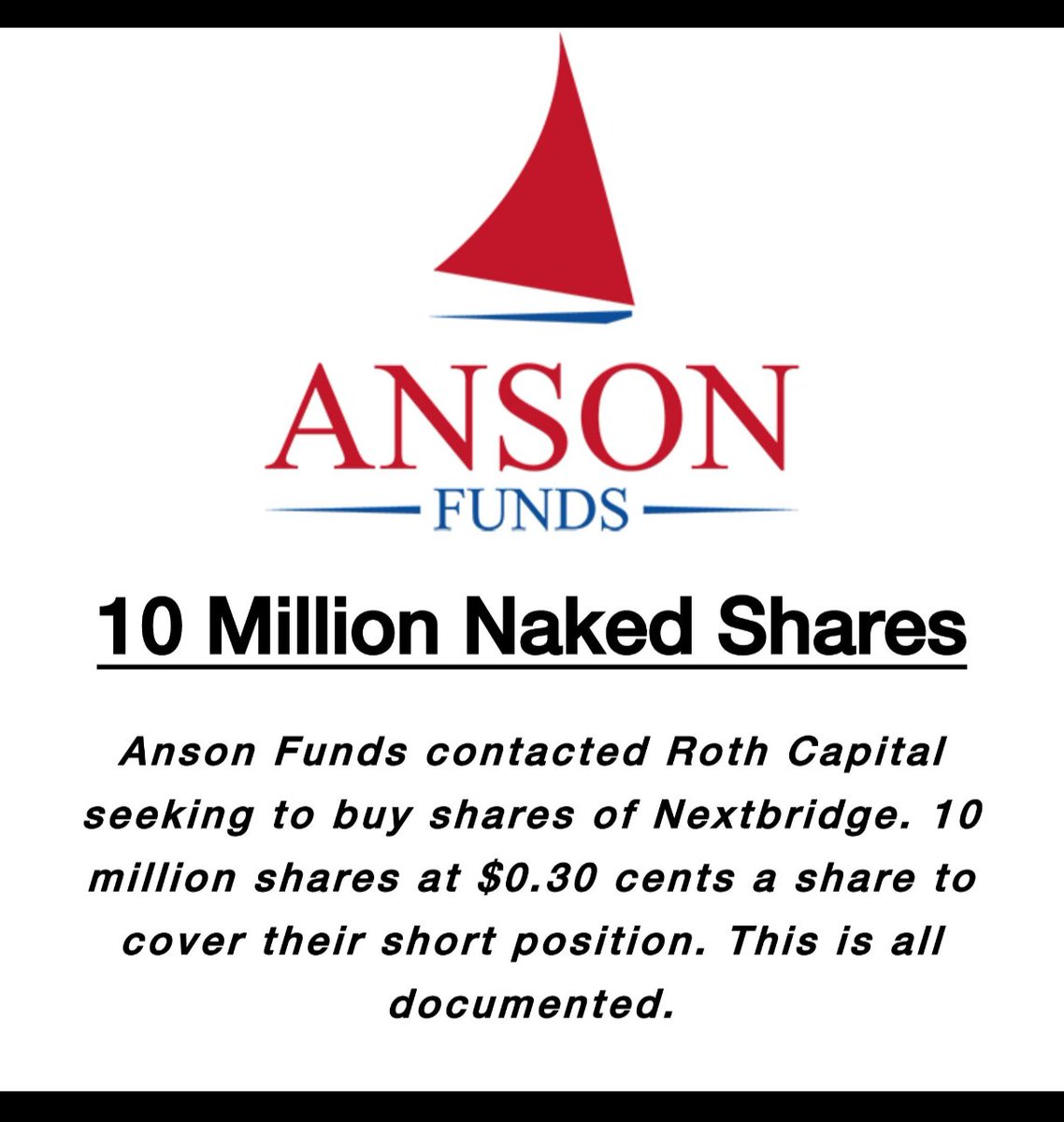Giftsonglass's tweet photo. #mmtlp
One hedge fund is short 10 million shares 
And according to experts... Everyone knew trading was going to stop on the 8th.

So they knew the risks  involved in not covering their short positions.

Reg sho was their risk. https://t.co/ZvuYfCe2dF