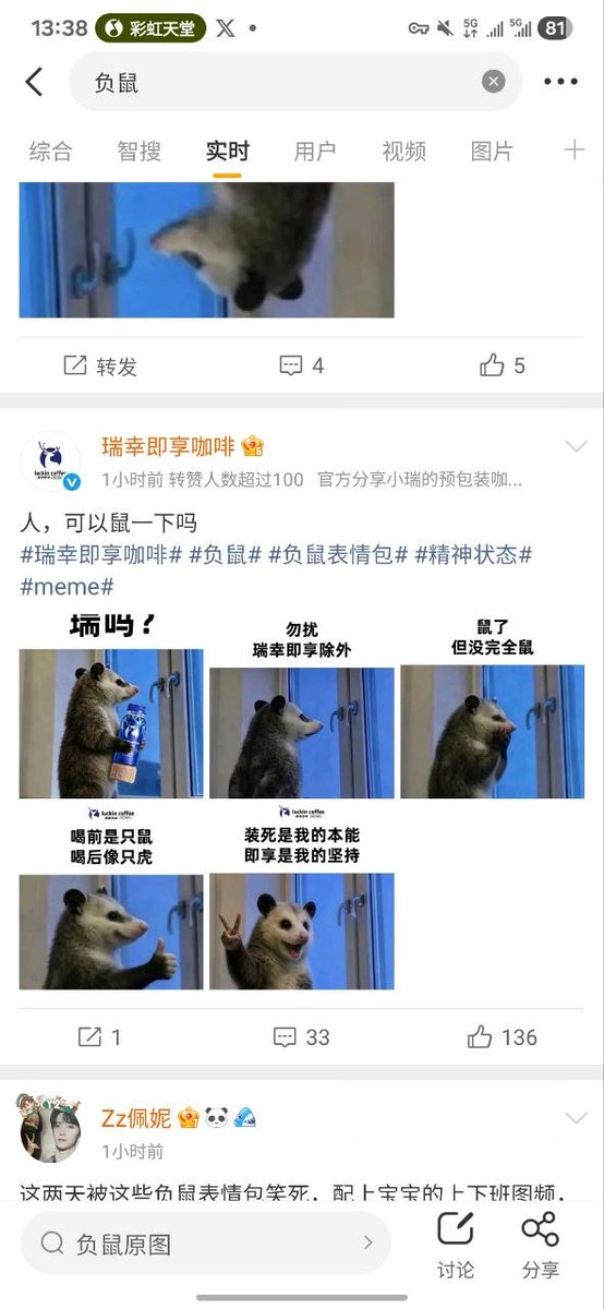 iMeow168's tweet photo. @meizhen520 @CryptoDevinL @blknoiz06 @traderpow @CryptoDevinL  
GM sir, 
pls check this #背手负鼠 
A pure meme, wild possum, no ip. https://t.co/ZeTI4qfdUK
