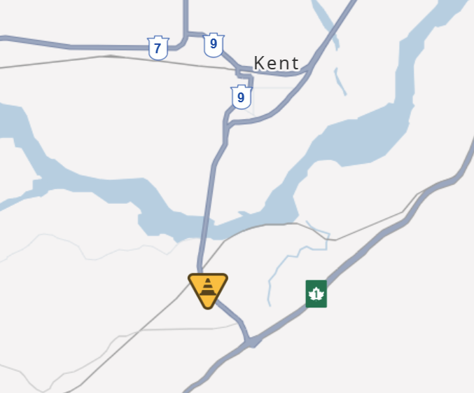 DriveBC's tweet photo. ❗️HEADS UP #BCHwy9 - expect traffic holds of up to 10 minutes in both directions at Victor Dr because of a special event taking place at 2:00pm.
Traffic control will be in effect.
#KentBC
ℹ️https://t.co/ii7CBnMr6e https://t.co/aJsmkmR0fh