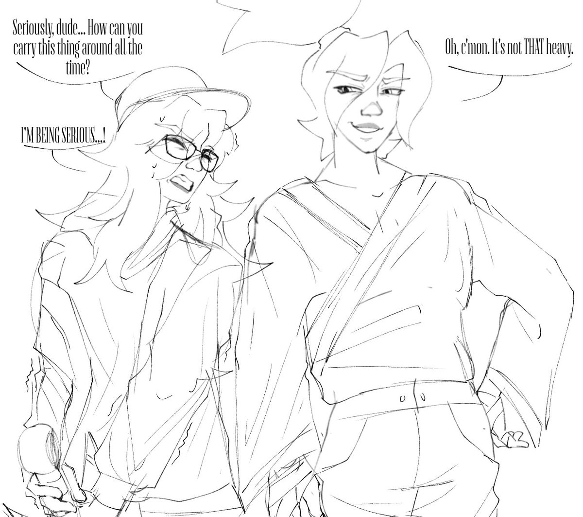 _Strawberry396_'s tweet photo. Bro gave him their sword what an idiot 😭

#nullscape #nullscapeoc #nullscapesam #ocxcanon https://t.co/5uFZfe85HH