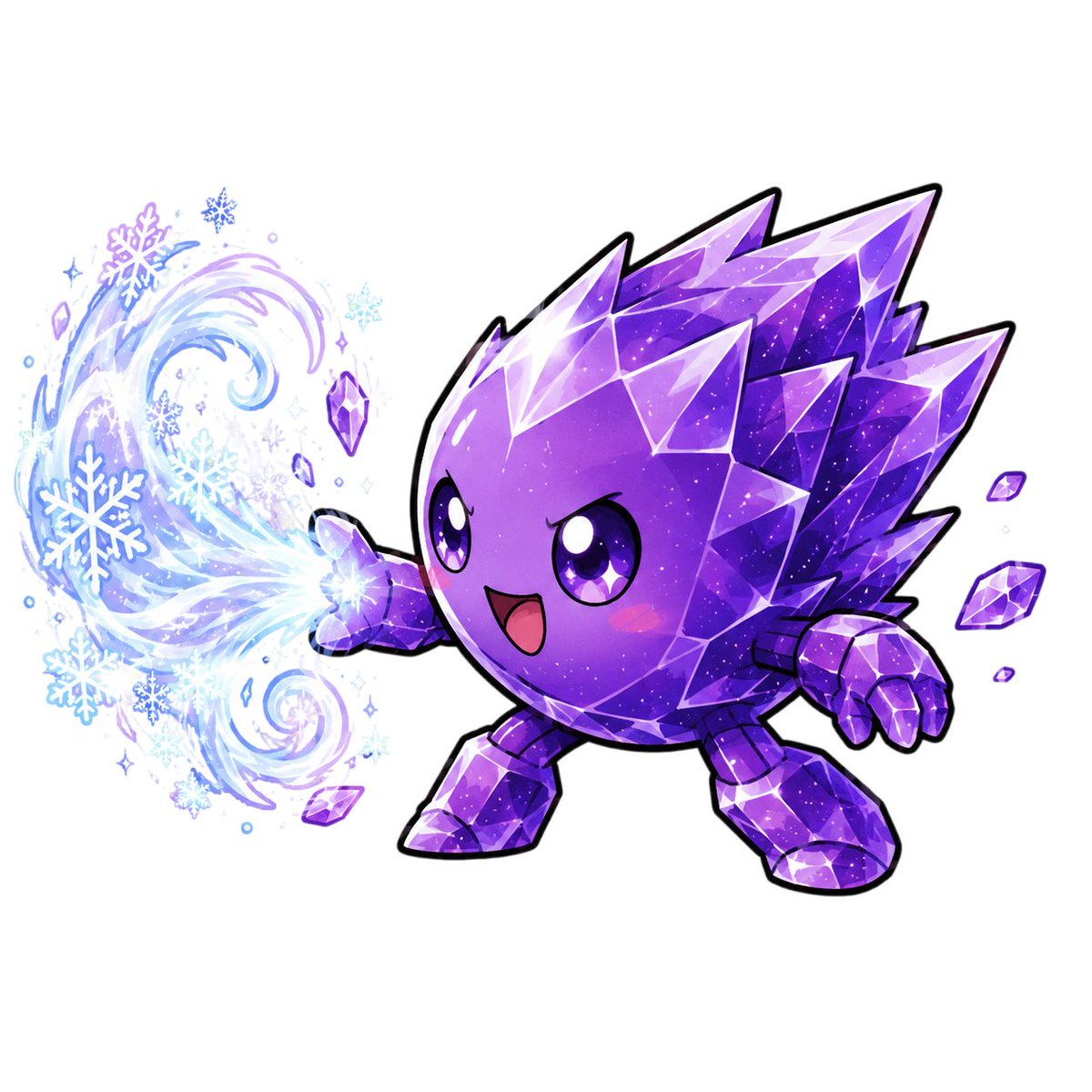 Kamui079's tweet photo. Here's 4 of the 12 gem creatures in my puzzle game. Currently working on the gear system so you can equip a weapon/armor/trinket to customize your build even further. https://t.co/qDlnXeit5Q