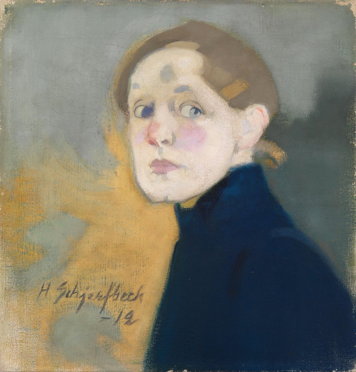 DomCarlos1908's tweet photo. Helene Schjerfbeck, Self-Portrait, 1912. https://t.co/1FglmjpNv2