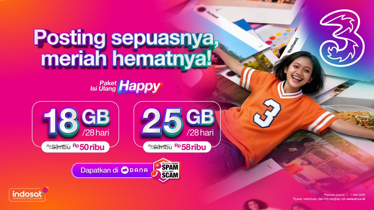 3 Indonesia tweet media