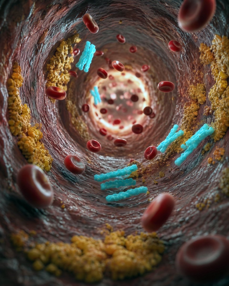 CuriosityonX's tweet photo. 🚨: Scientists found an enzyme that clears arterial plaque and may reverse heart disease https://t.co/Gvnk9TdlJ3