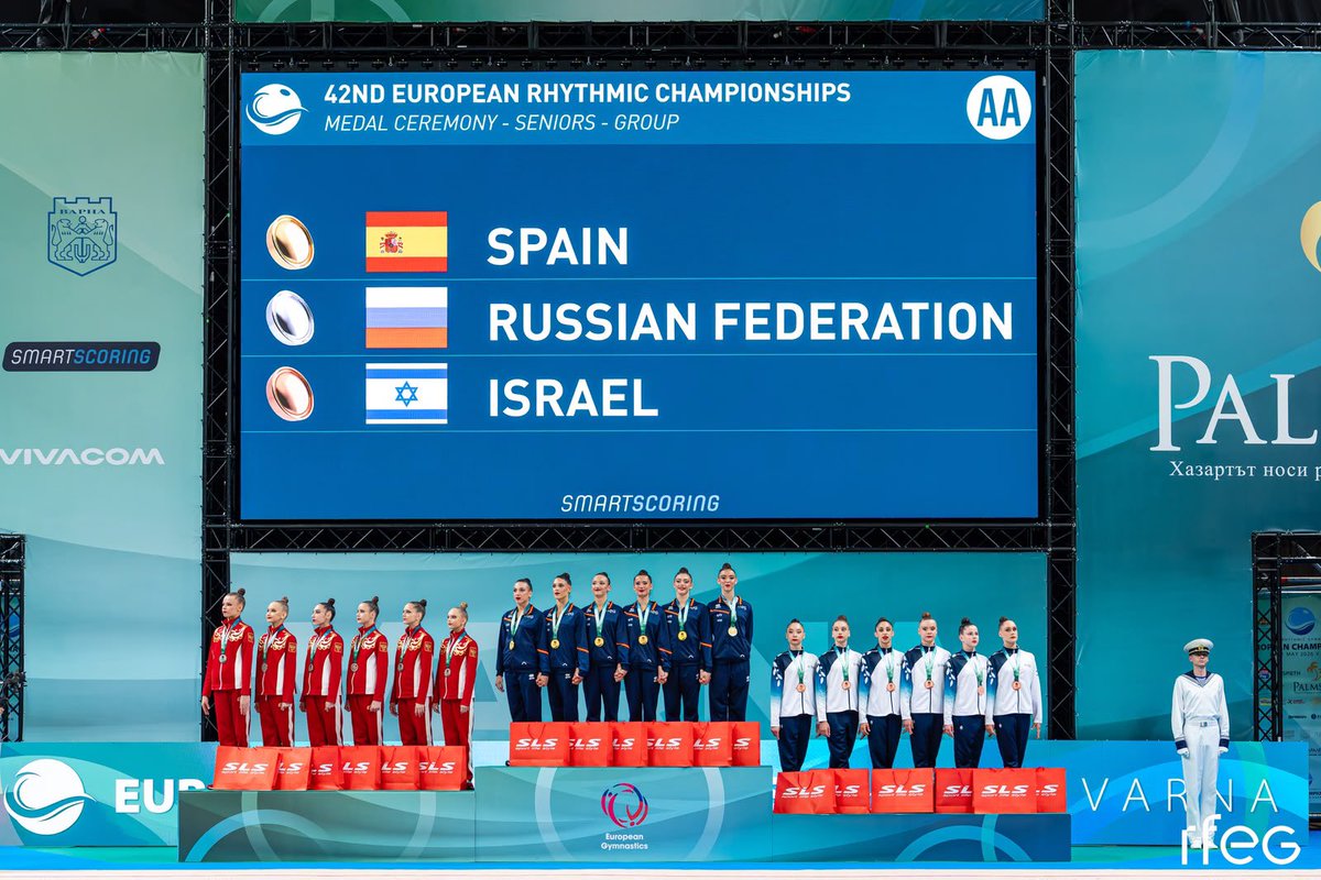 RFEGimnasia's tweet photo. ¡CAMPEONAS DE EUROPA!🥇🇪🇸 https://t.co/P39uMKvS8q