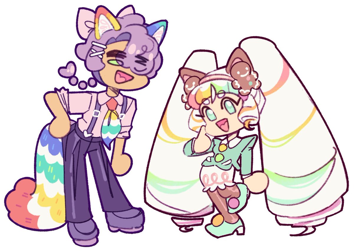 LoopsiePages's tweet photo. Rainbow reporters!! 🌈 Jimmie and Baby Casa https://t.co/LHoaEZEjW4