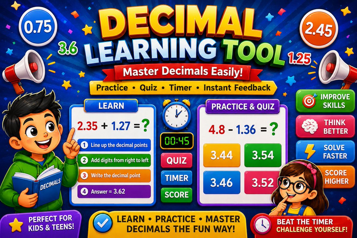 Skillobox's tweet photo. π Help students build confidence with decimals.
Learn:
βοΈ Place Value
βοΈ Comparing Decimals
βοΈ Decimal Practice
Try the interactive learning toolπ
https://t.co/hntaGspYhv
#MathEducation #ElementaryMath #MiddleSchoolMath https://t.co/UKnWheaGHZ