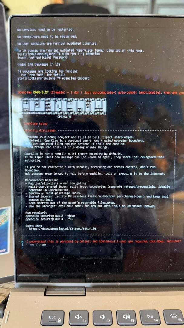 run3000miles's tweet photo. I mean, doesn’t everyone use their Saturdays to learn Linux?

This was a rough learning experience, but I finally installed Ubuntu server, and OpenClaw successfully

Very proud of myself.

Anybody else building an agentic, personal assistant at home usin… https://t.co/1UhlBRyHQ3 https://t.co/PmPogNlRlv