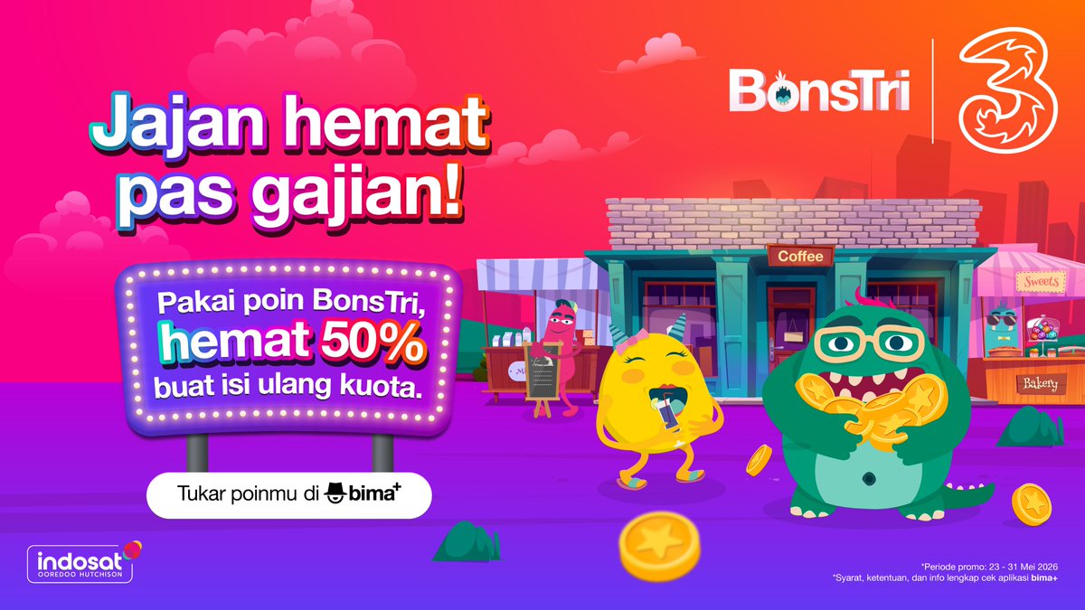 3 Indonesia tweet media
