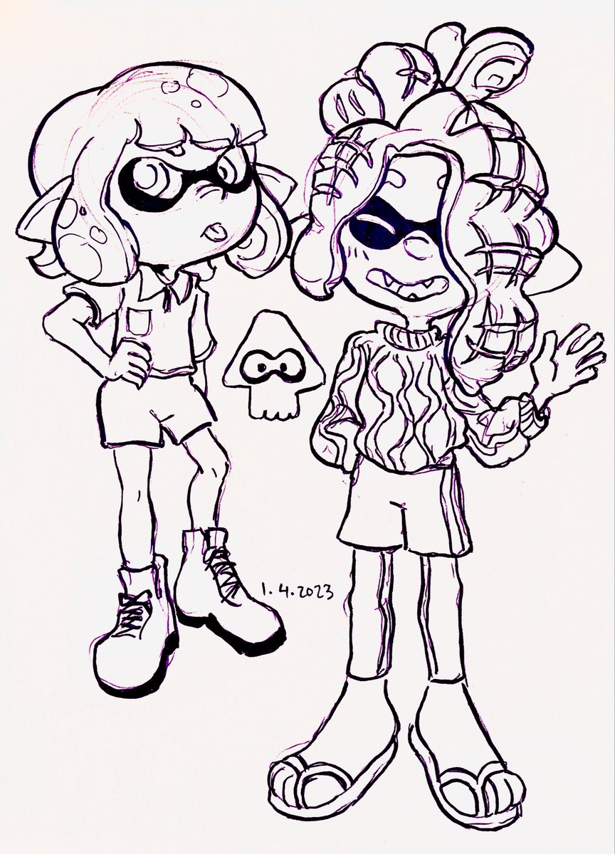 Maggie was my first splatoon oc! Started as a one off design in 2023 and gradually became her own character.
#splatoon 
