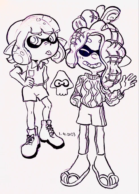 Maggie was my first splatoon oc! Started as a one off design in 2023 and gradually became her own character.
#splatoon 