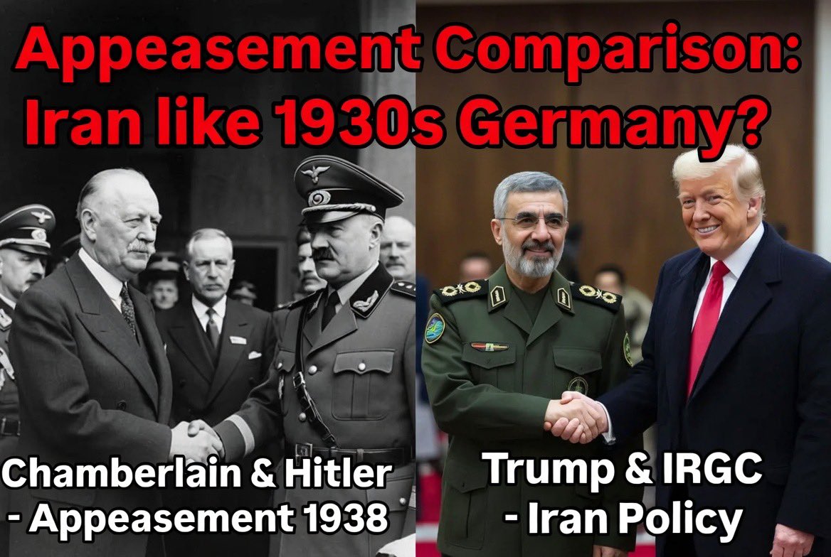 SM3MALMASYS's tweet photo. @LindseyGrahamSC Chamberlain plus vs. Reagan plus!
We won’t forget #IranMassacre‌ and we will #FreeIran‌ with @PahlaviReza https://t.co/QfrnfmAW4T