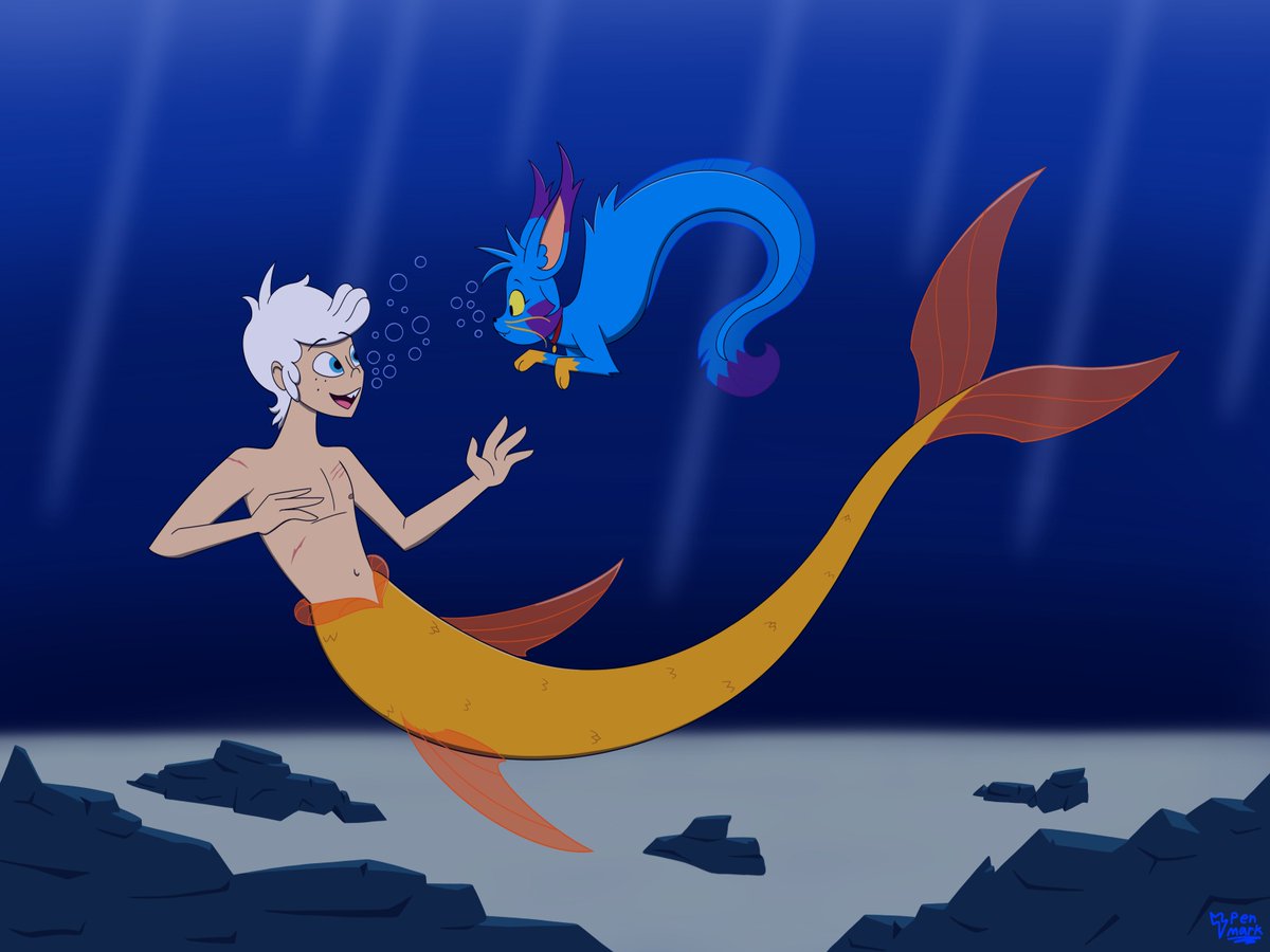 Penmark23's tweet photo. Lincoln the merboy
Here is a little something for mermay of (A loud among demons) Lincoln as a merboy and his pet timber as a sea critter
Hope you all like this cute picture
#aloudamongdemons #Lincolnloud #helluvaboss https://t.co/AyznD7ItBU