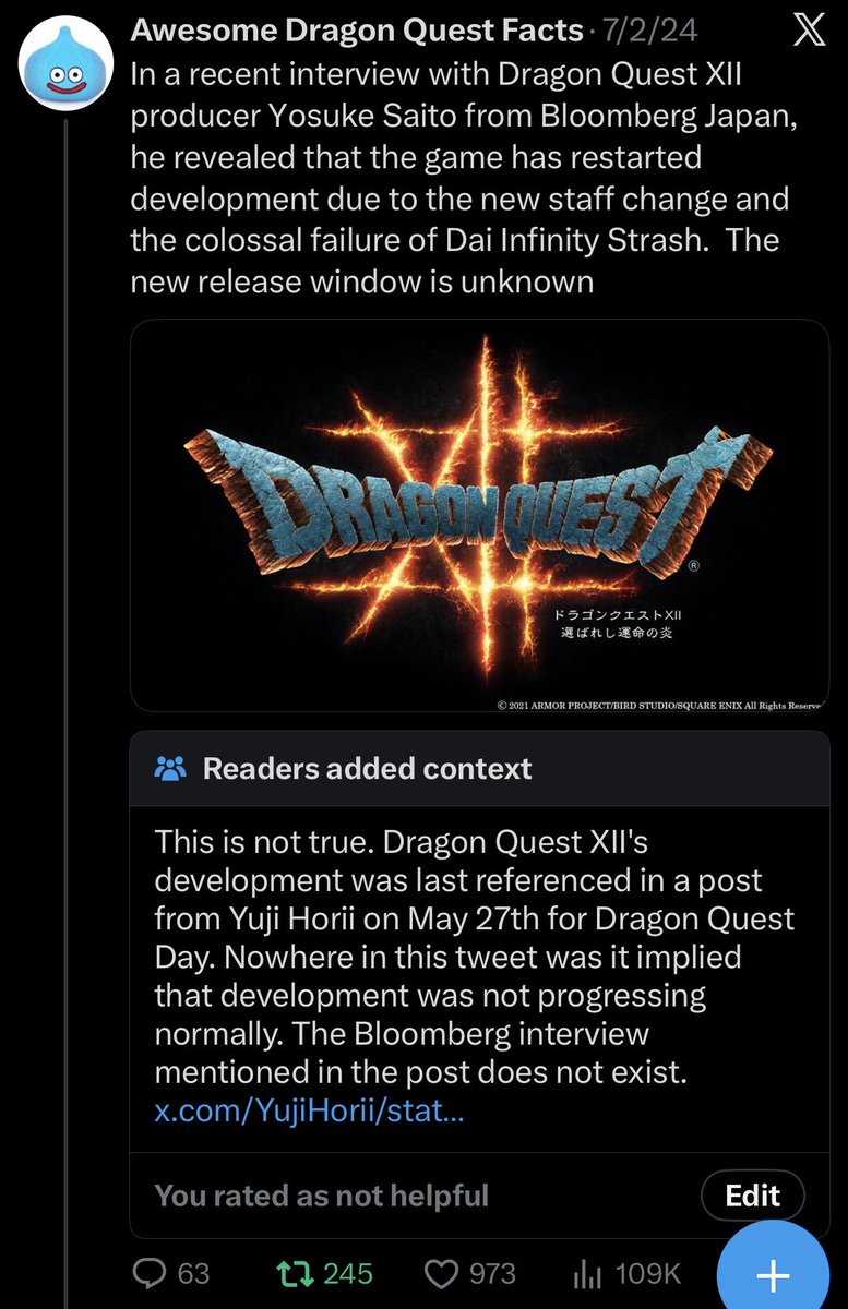 Awesome Dragon Quest Facts (@DragonQuestFax) / Posts / X