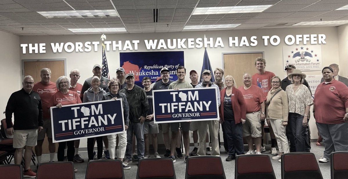 jnorcr's tweet photo. #TomTiffany is in no state to be Governor.
-----
#StopMAGA #Waukesha #Wisconsin
#Oconomowoc #Hartland #Delafield #Brookfield #Pewaukee #ElmGrove #MenomoneeFalls https://t.co/alBxWN3ELZ