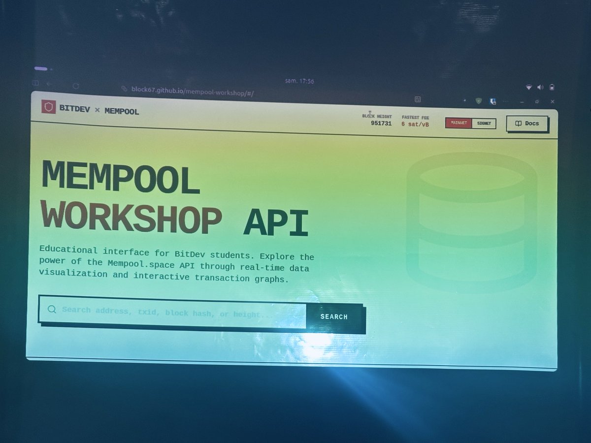 BitdevsCotonou's tweet photo. This month’s BitDevs ongoing with @Ramane_Boda exploring @mempool API and open source contributions 🛠️⚡️🚀 https://t.co/OiKMyoFvij