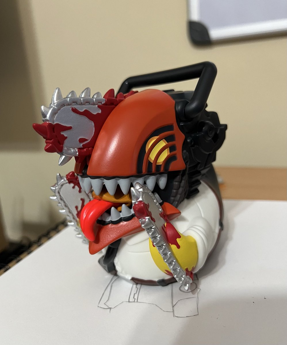 puppetf_'s tweet photo. Mi novia me regaló un patito de chainsawman ✌️🥸💖 https://t.co/bQRyv02ai1