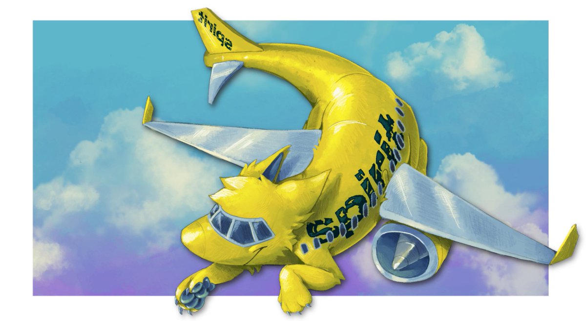 tri4geart's tweet photo. Airplane dragon I drew while on my Spirit flight (2024) https://t.co/xrF5LECtm6