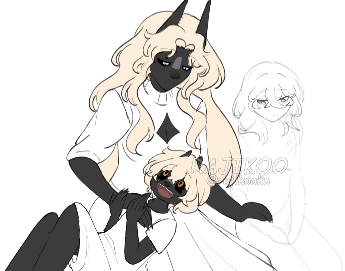 rajikooku's tweet photo. Too lazy to finish it but did you guys know Popcorn had mom and she was very pretty and he got his hair from her, but also she got mauled by her own husband when popcorn and my character were still little- https://t.co/wCTFiqvVWN