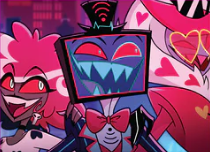 Claireffa_'s tweet photo. "There are no friends in Hell, Vincent."

#HazbinHotel #VoxHazbinHotel #Vees