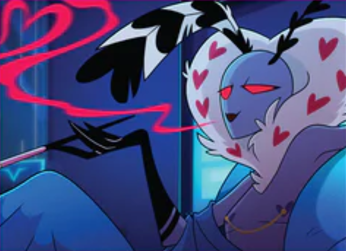 Claireffa_'s tweet photo. "There are no friends in Hell, Vincent."

#HazbinHotel #VoxHazbinHotel #Vees