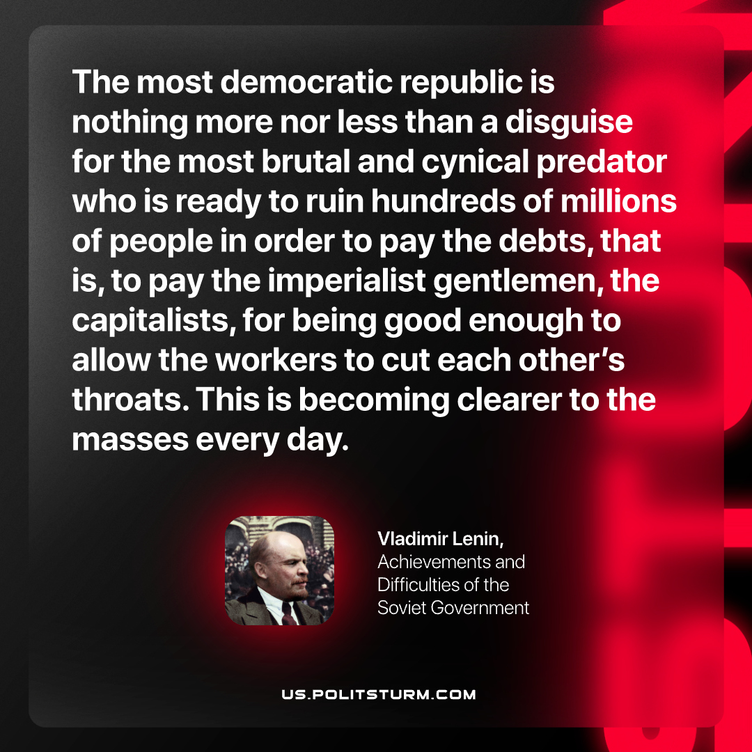 PolitsturmInter's tweet photo. Lenin on the Reality of "Democratic Republics" https://t.co/p2YgqPznkj