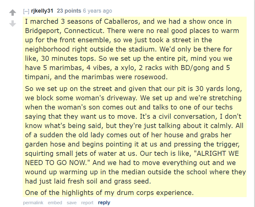niggron's tweet photo. @GenericSnarky This here seems to be OP btw. It aligns with his reddit posts about being a front ensemble instructor. https://t.co/JMy2M5c609