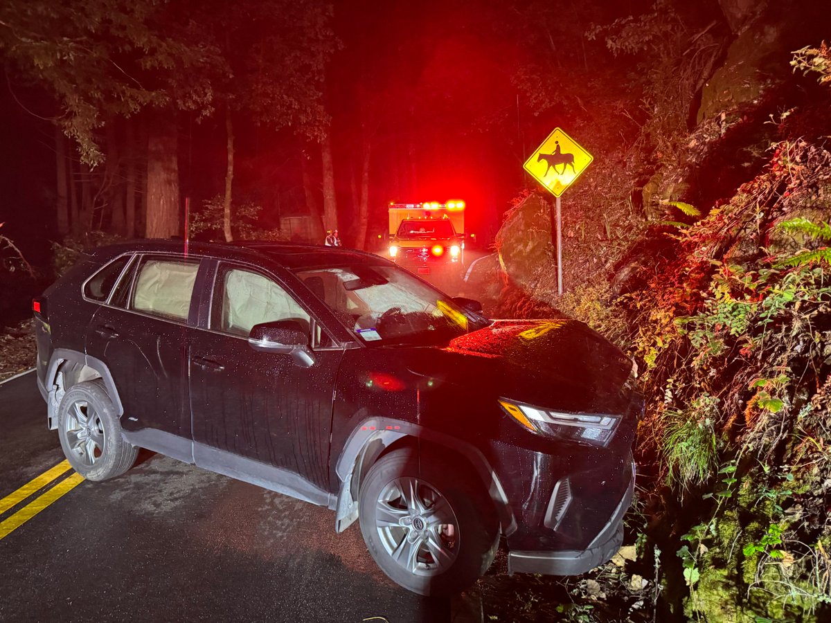 KingsMtnFire's tweet photo. Busy day yesterday. KMFD (R56) responding with @CALFIRECZU @WoodsideFire_CA @AMR_Social to 4 dispatches: 2 medical aids, 1 elevator alarm, and 1 vehicle collision on Kings Mtn Rd. https://t.co/hRl2uA4dDc