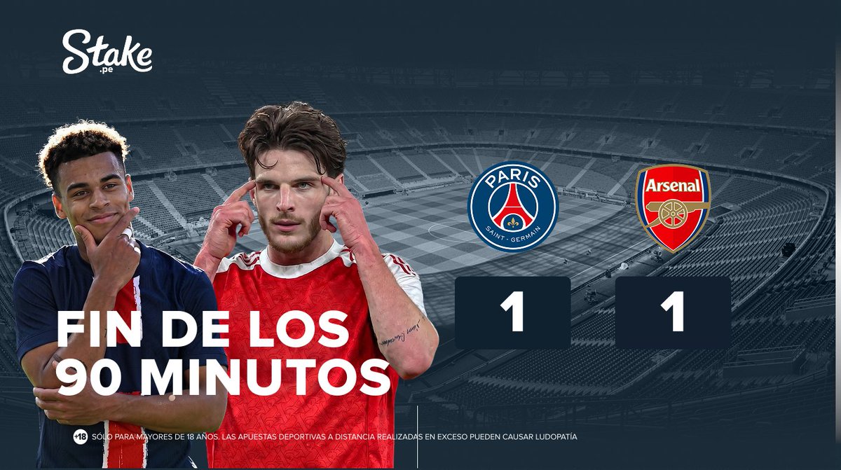 PeruStake's tweet photo. ¡TENEMOS PRÓRROGA EN LA FINAL! 🤯🏆

Finalizaron los 90 minutos del encuentro en Budapest. Se viene el alargue en la final de la Champions 🤩

📲 ¡Apuesta por tu favorito! https://t.co/lG3FQ8dnNY https://t.co/zjfi20aVuC