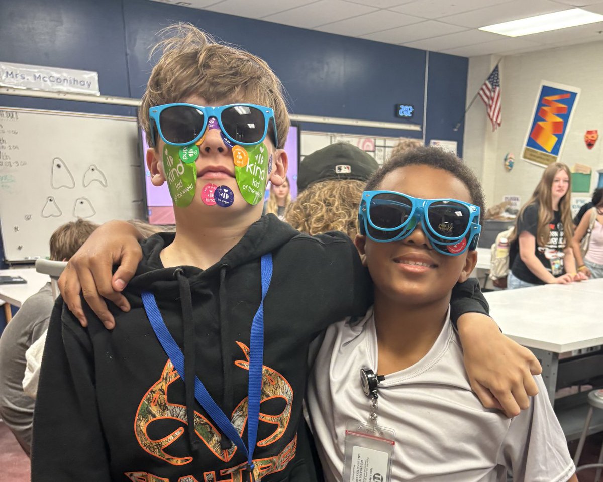 BeKindPpl's tweet photo. Be the reason someone smiles today. 😄😄

That’s the kind of energy we’re bringing into schools and communities every single day.

#BeKind #KindnessWins https://t.co/4mAQgHiT7E