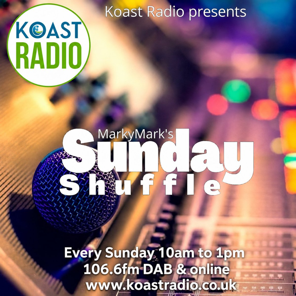 s_markymark's tweet photo. Sunday Shuffle live from Koast Towers HQ @ 10am. Parents Requests, 80s &amp; 90s Reverse Its and Spinback sandwiched in-between the usual blend of music from the 80s onwards. @KoastRadio 106.6fm DAB &amp; online https://t.co/zerv6bXxMd https://t.co/Svyt6BKwe9